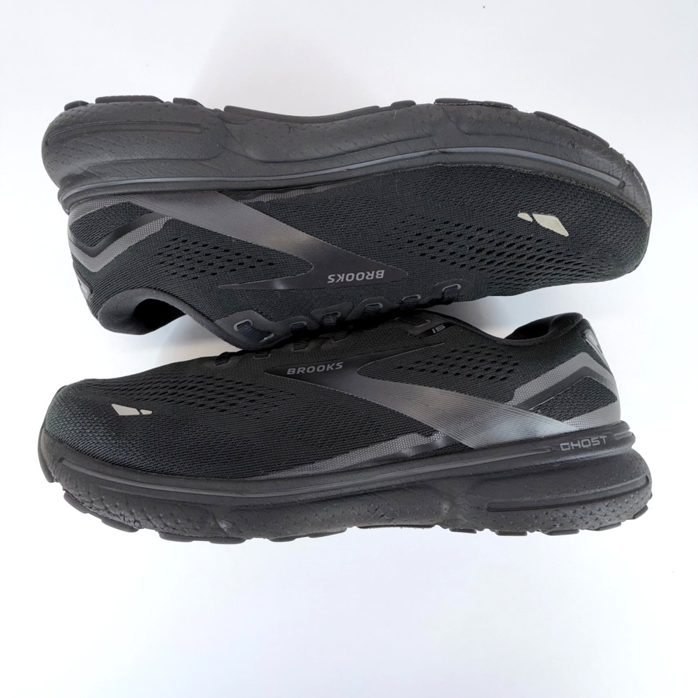 Brooks Ghost 15 Women Sz 10.5 Black Sneakers Wide 2E Lace Up 1103932E020 Running - Picture 6 of 12